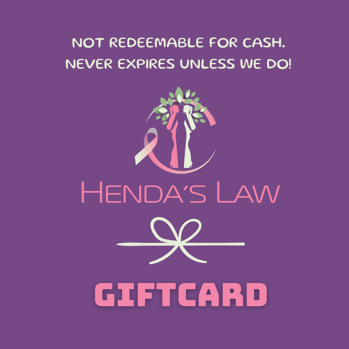 Henda's Law Gift Card