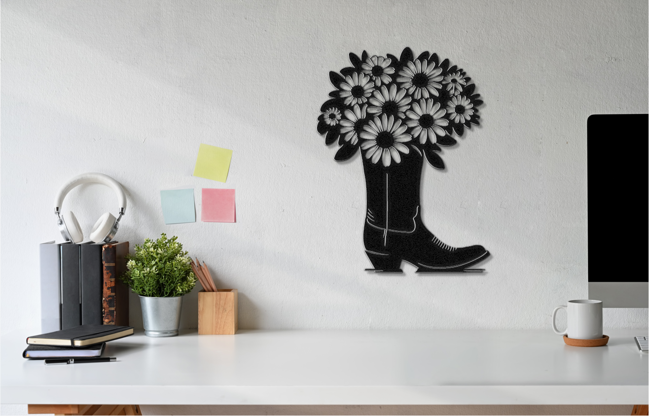 Boot and Flower