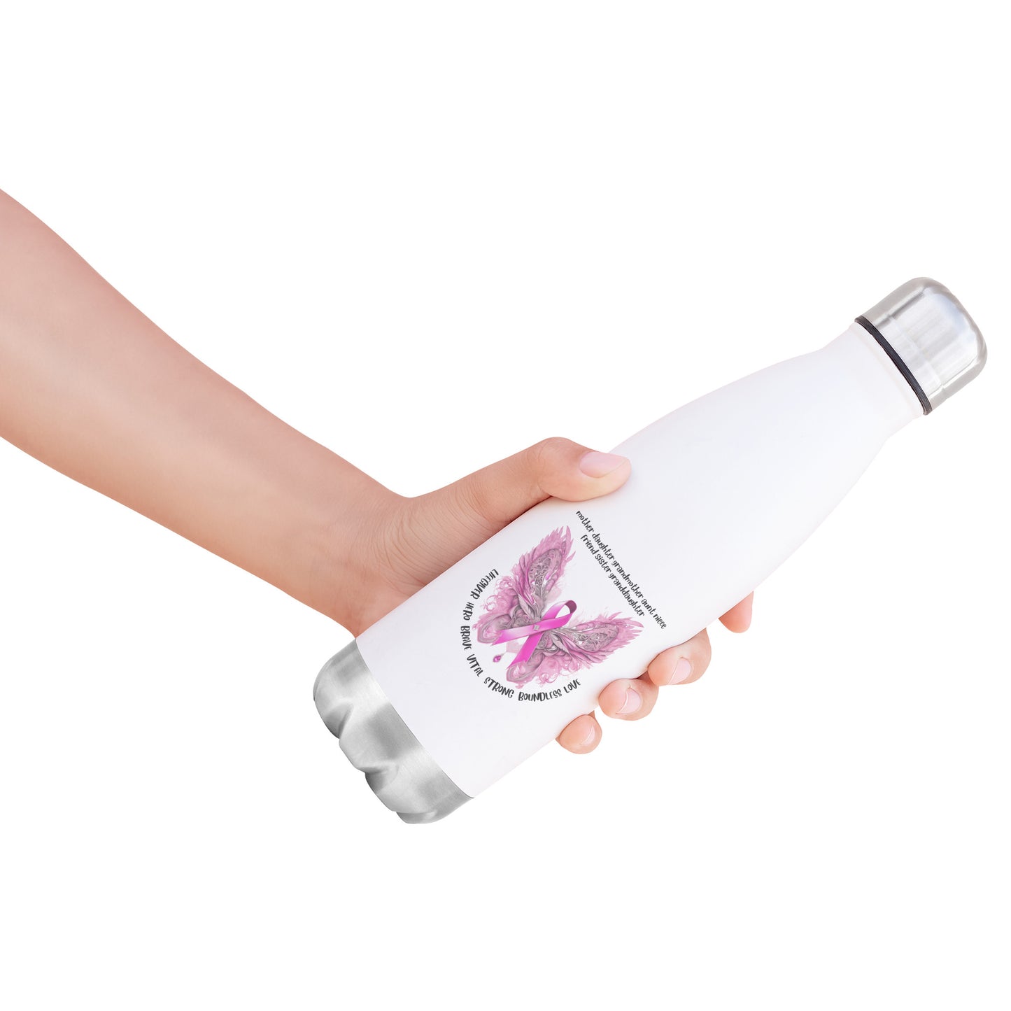 Breast Cancer 20oz Water Bottle