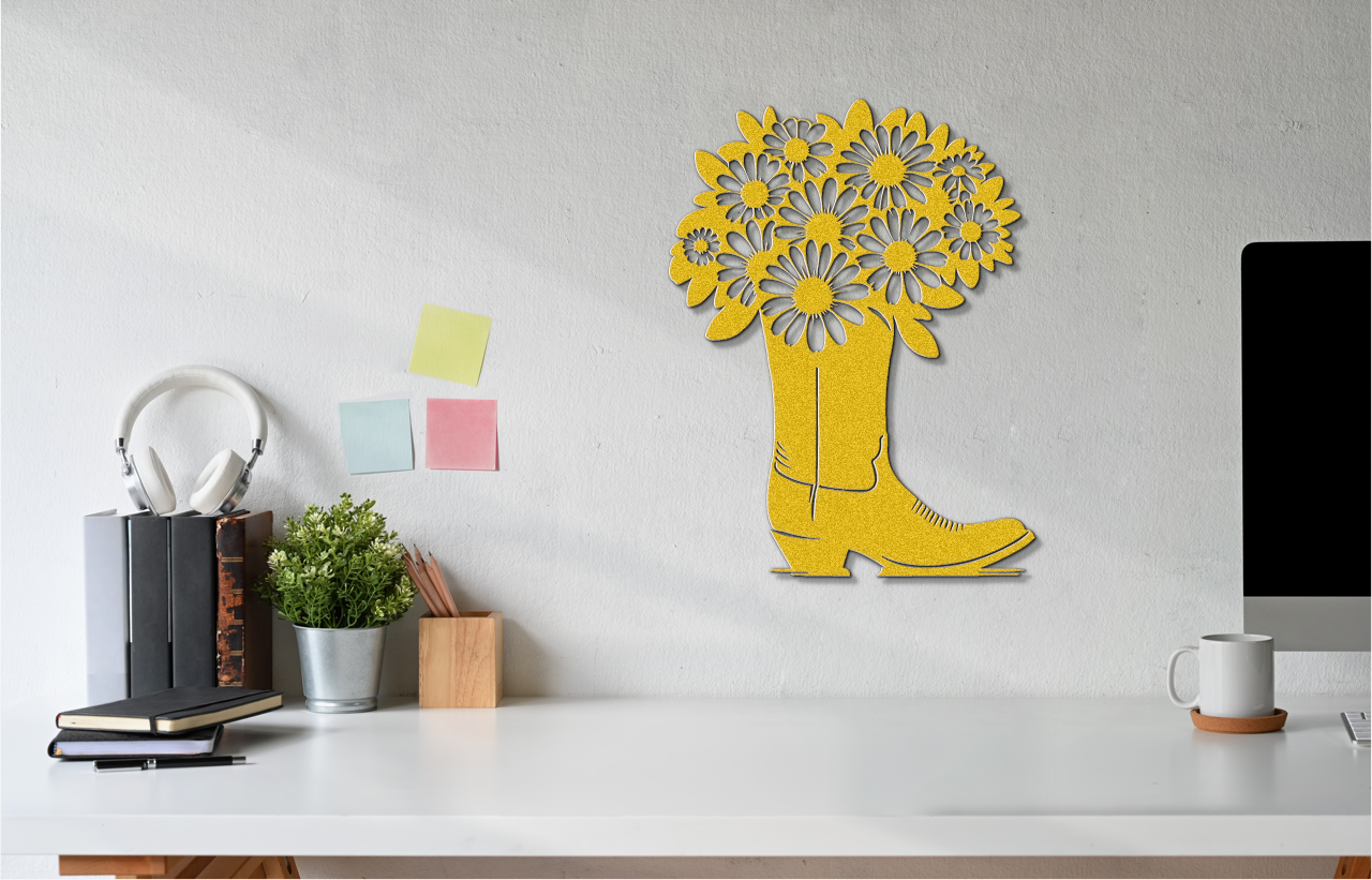 Boot and Flower